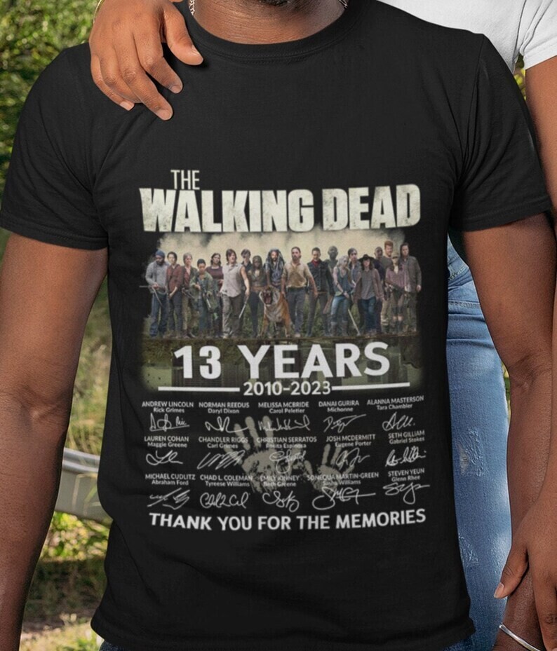 The walking dead 2010-2023 years t shirt
