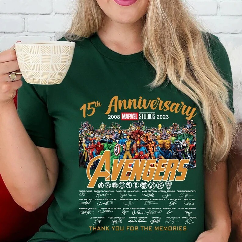 15th Anniversary 2008–2023 Avengers Thank You For The Memories Shirt