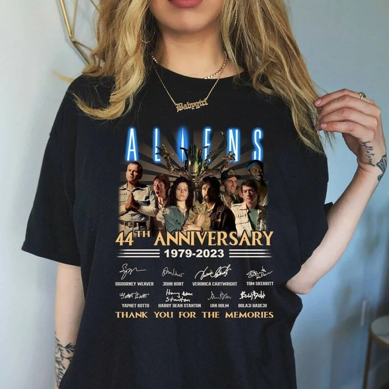 Aliens Xenomorph Shirt Vintage Aliens Movie Shirt Aliens 44th Anniversary Tshirt
