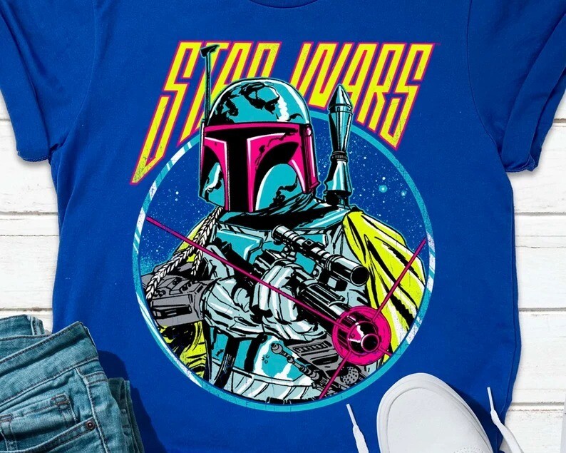 Star Wars Boba Fett T-shirt, Movie Shirt, Mandalorian Shirt