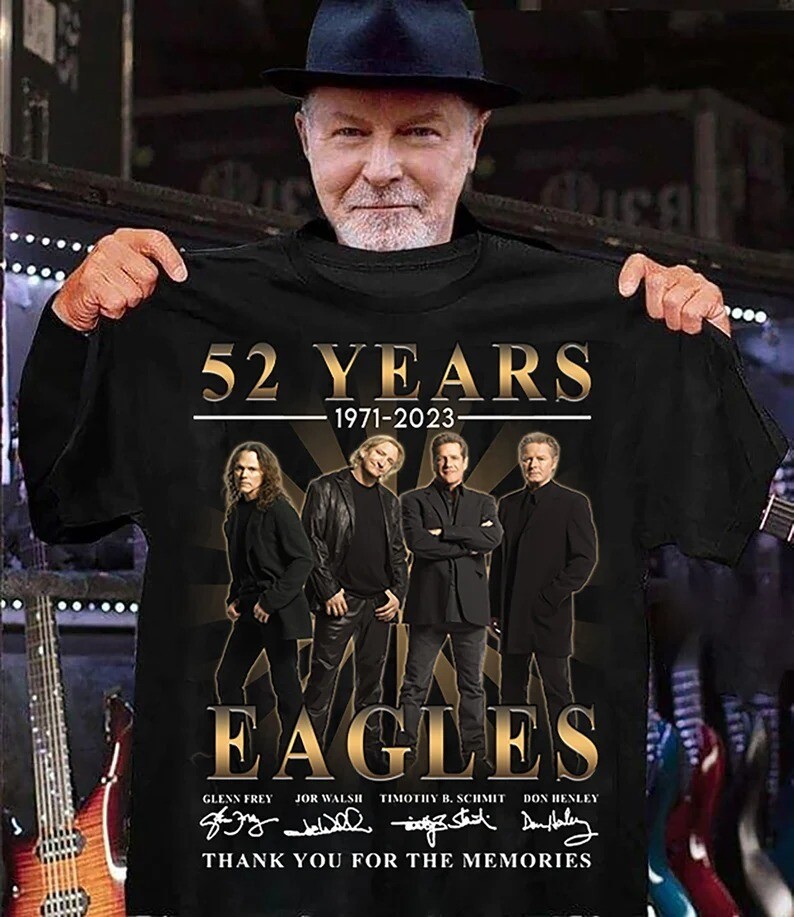52 years 1971 2023 eagles thank you for the memories shirt sweatshirt