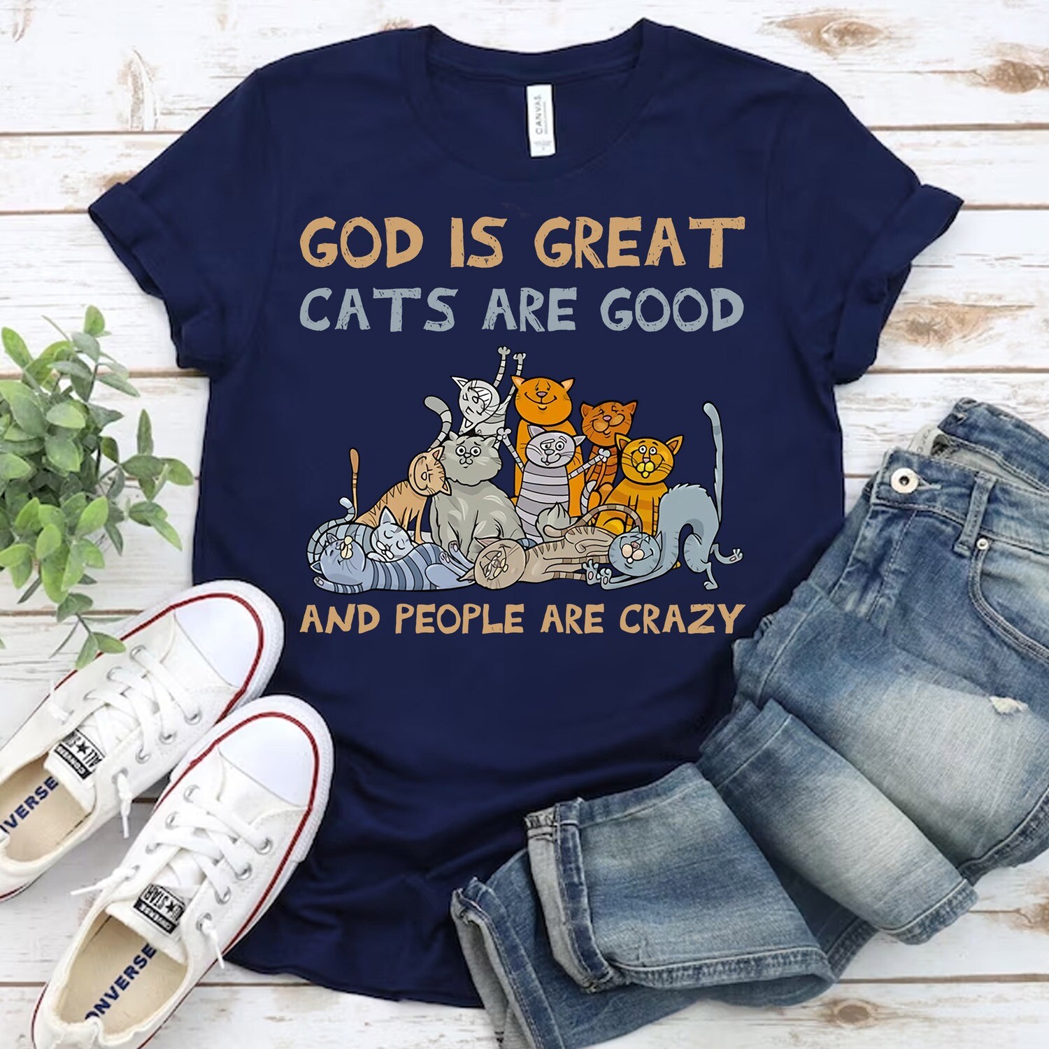 God is Great Dogs Are Good and People Are Crazy Sweatshirt