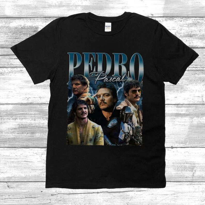 Pedro Pascal T-shirt- 90s Inspired Vintage Shirt, Bootleg Actor Shirt