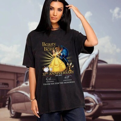 Beauty And The Beast 32nd Anniversary Thank You For The Memories T Shirt