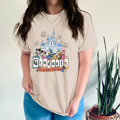 Mickey And Friends Graduate Shirt, From The Tassle To The Castle Shirt