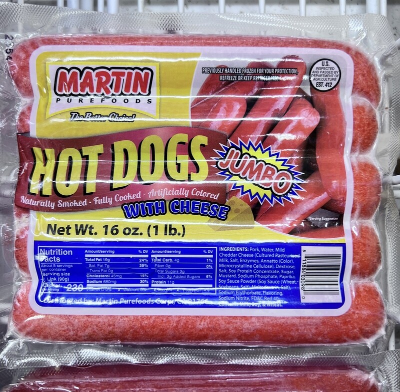 Martin’s Purefoods Jumbo with Cheese