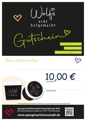 Eis-Gutschein 10 Euro