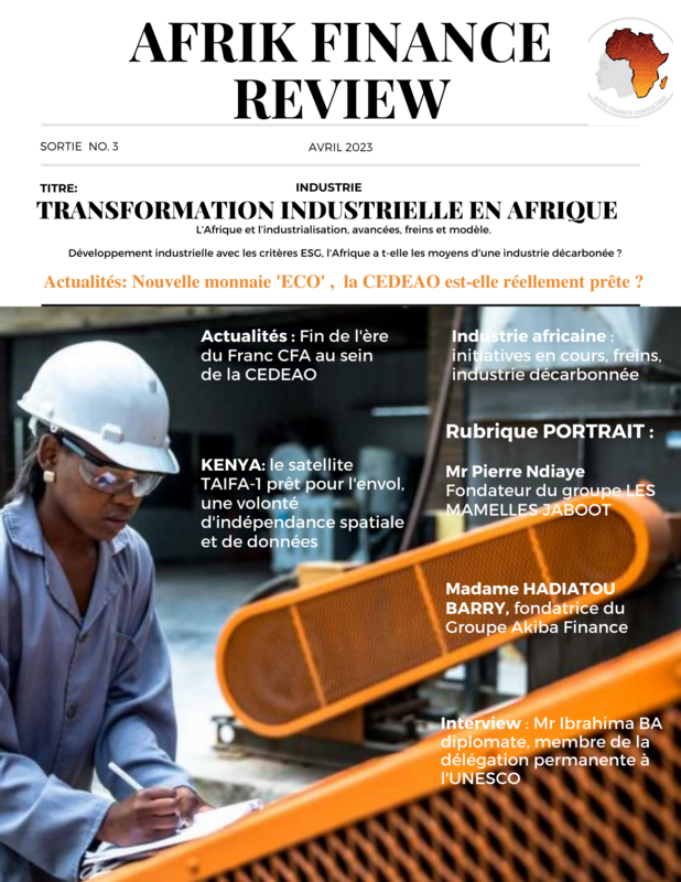 Numéro 3 de la revue Afrik Finance Review - Sécurité Financière au Sénégal