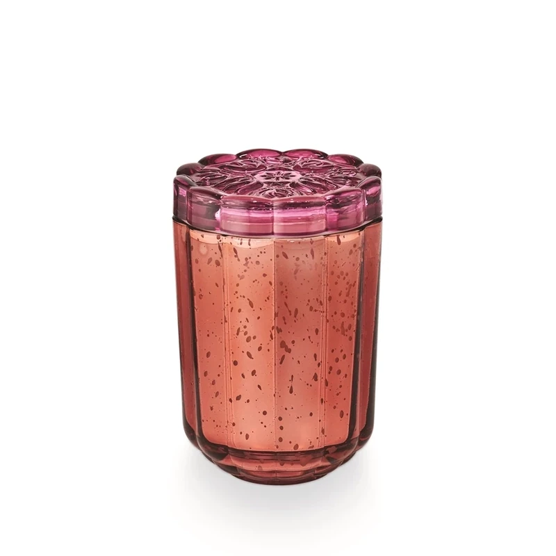 Candle Flourish Glass Pink Pepper Fruit