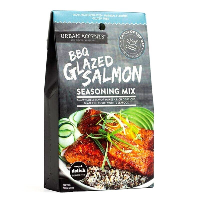 Seafood Bbq Glazed Salmon