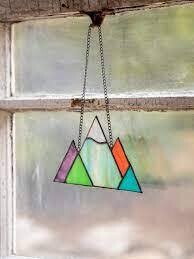 Stained Glass Mountain Peaks