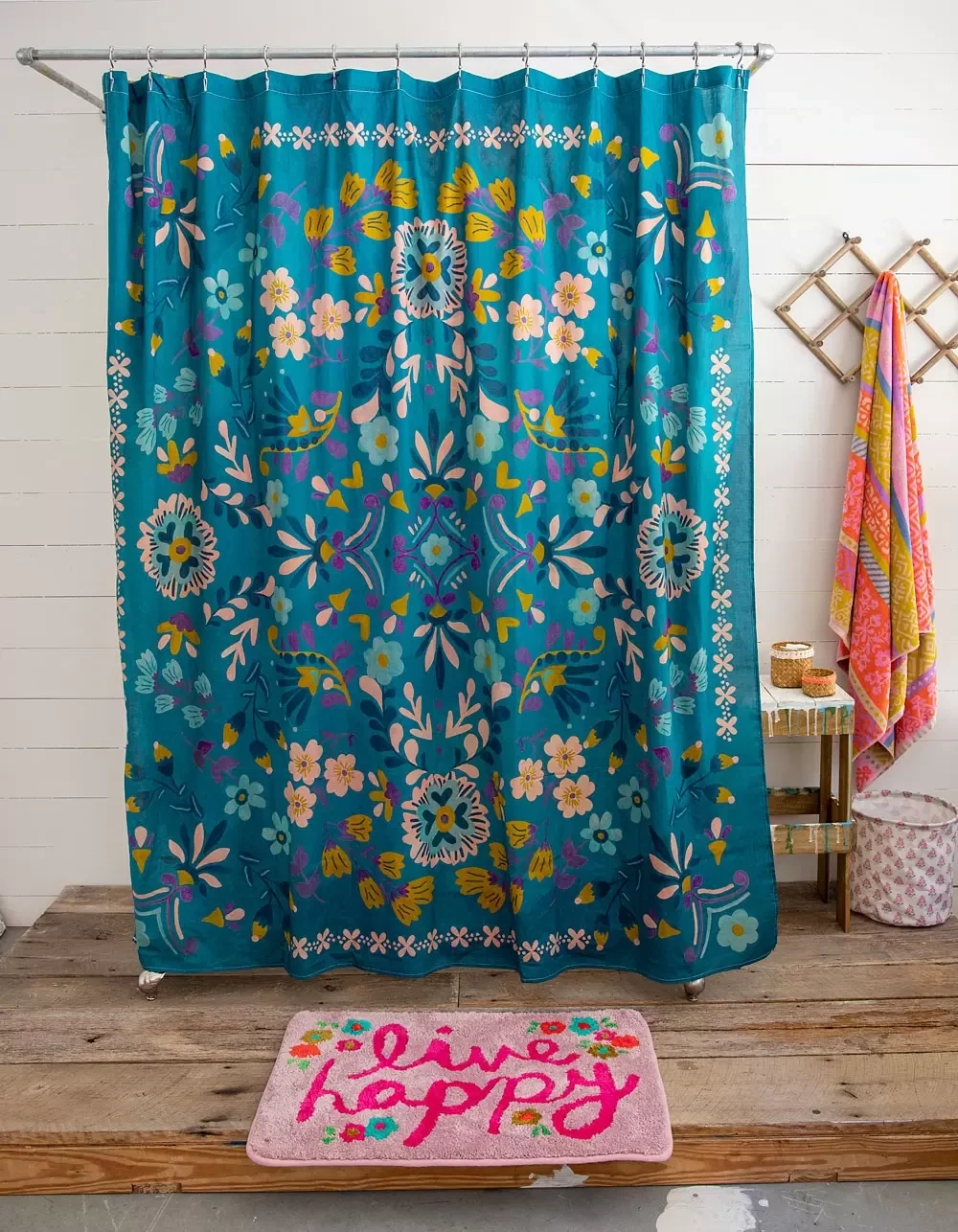 Shower Curtain Teal