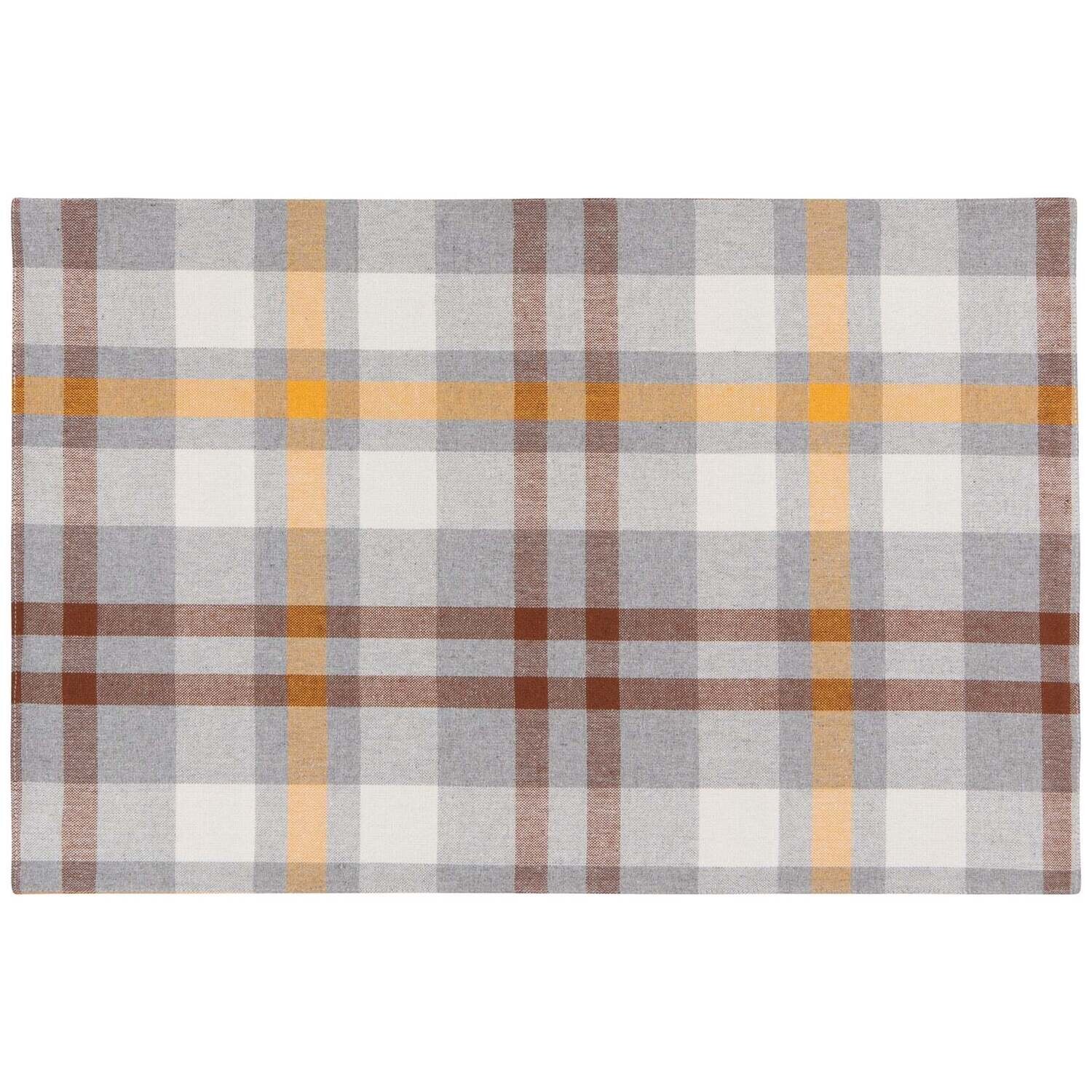 Placemat  Second Spin Plaid Maize