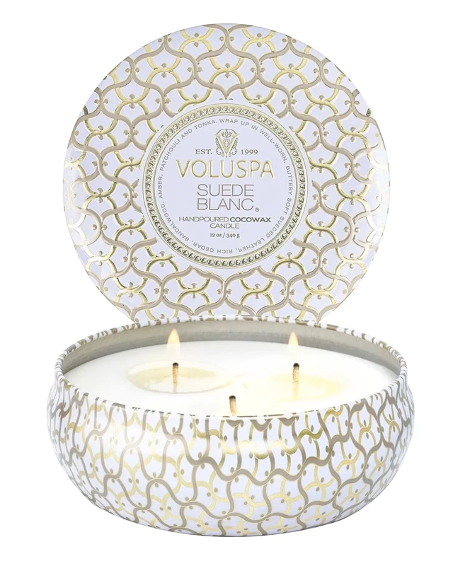 Candle 3W Suede Blanc