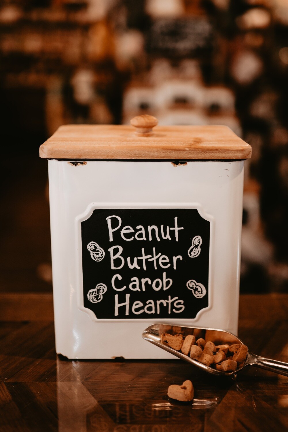 Peanut Butter Carob Hearts