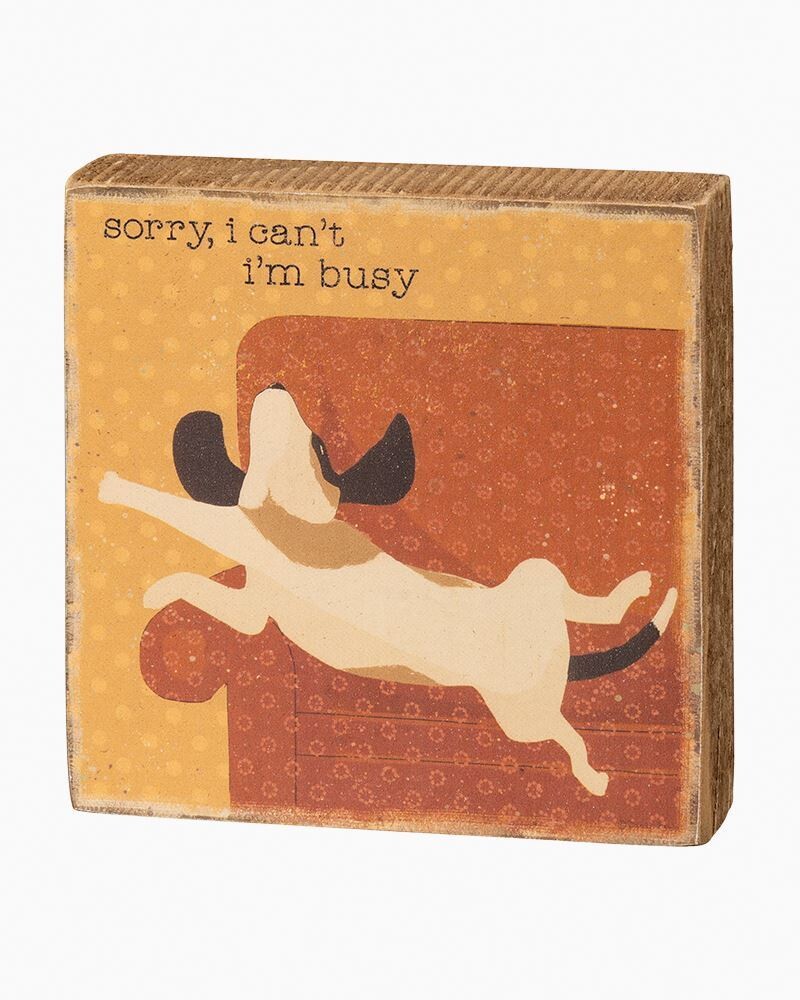 Block Sign Im Busy
