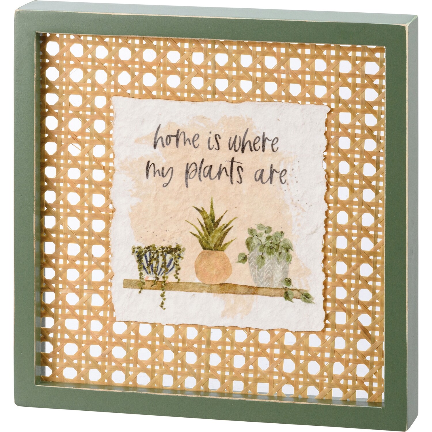 Plant Inset Box Sign My Plants Are