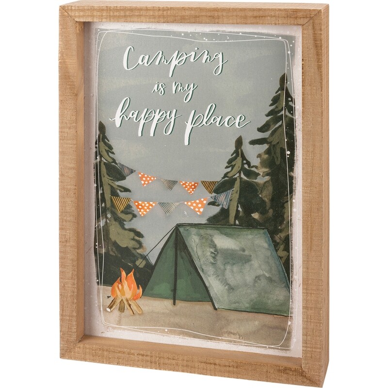 Camp Insert Box Sign My Happy Place