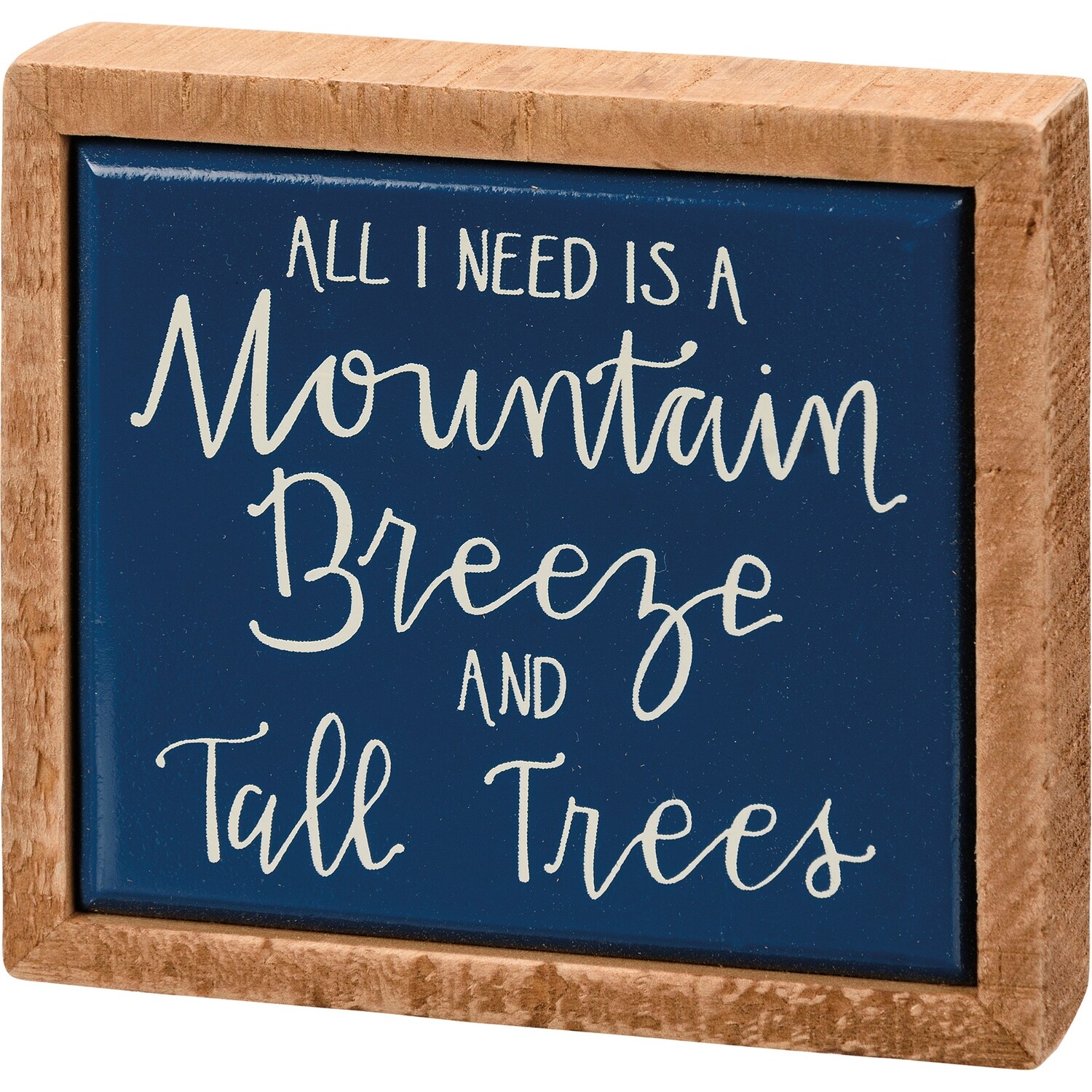 Camp Box Sign Mini Tall Trees