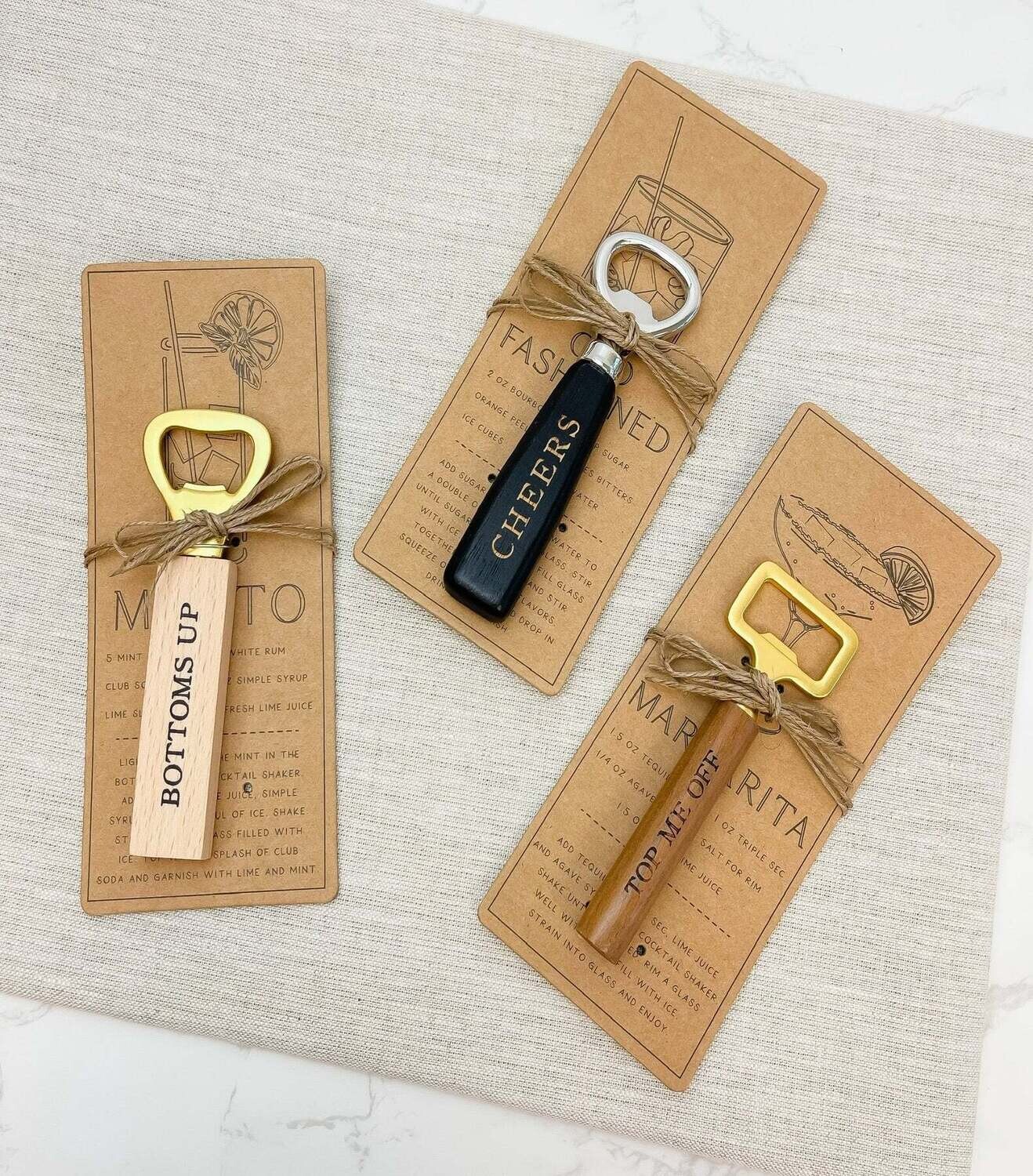 Bar Drink Recipe Opener