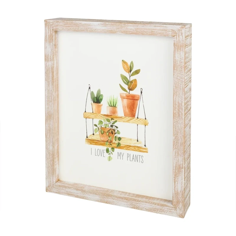 Plant Framed Sign Love Plants