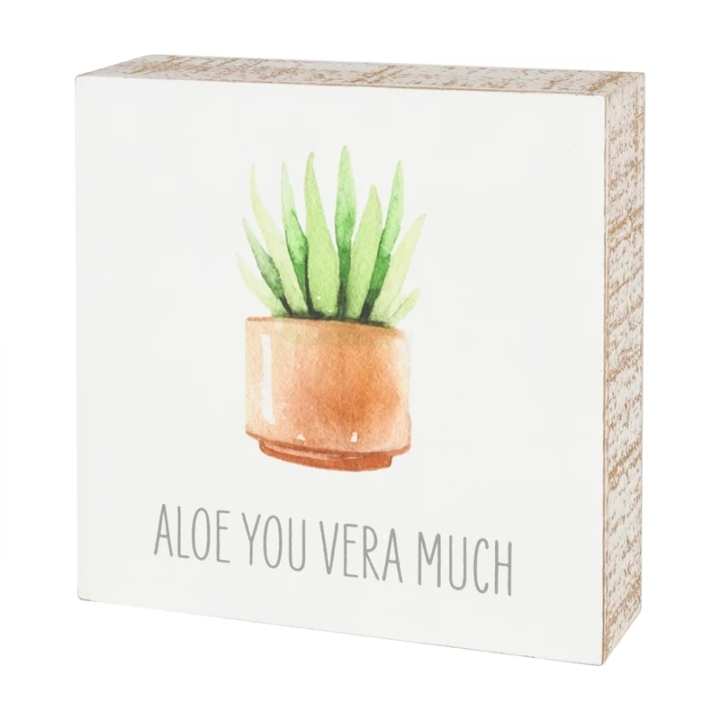 Plant Box Sign Aloe You Box