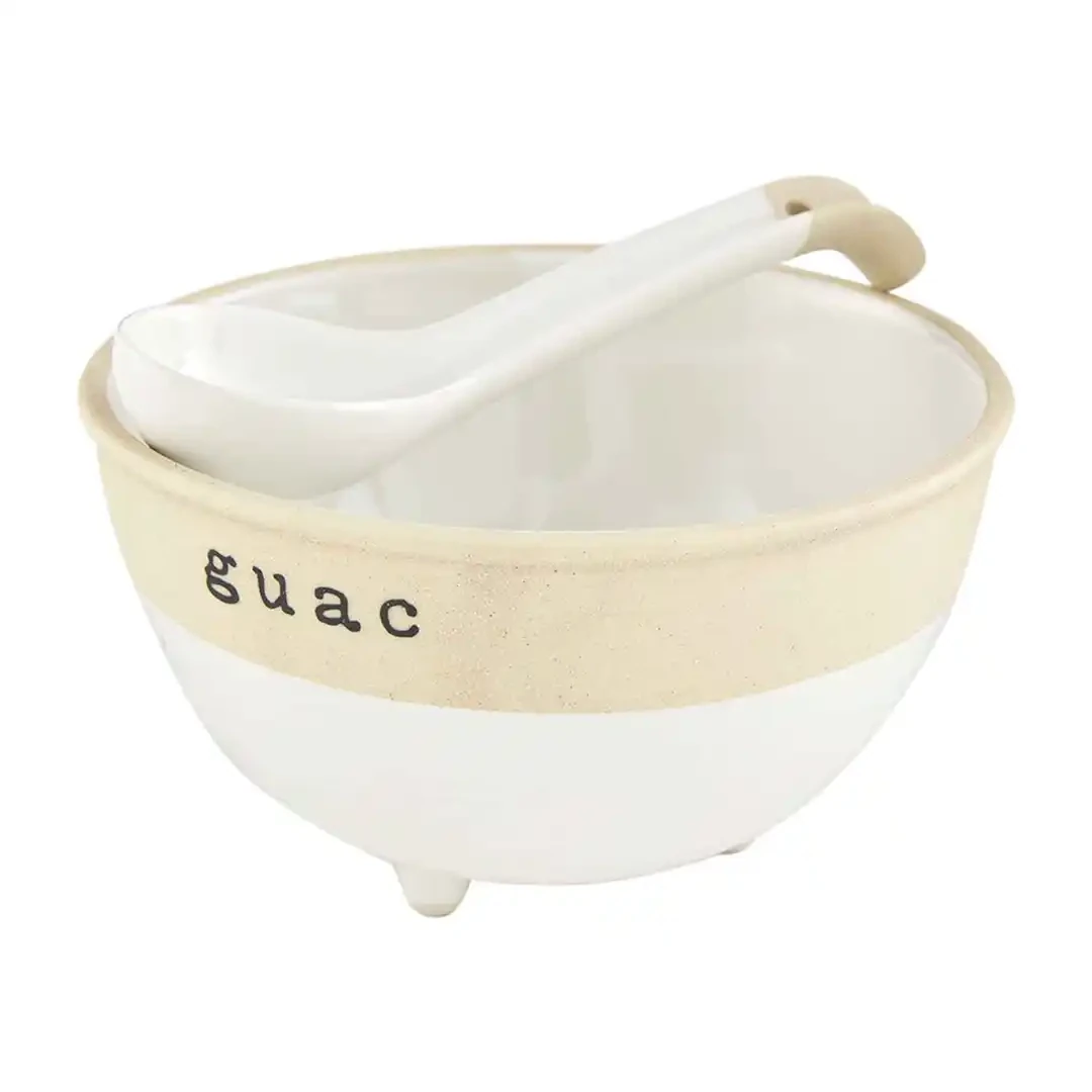 Stoneware Farm Guac Set