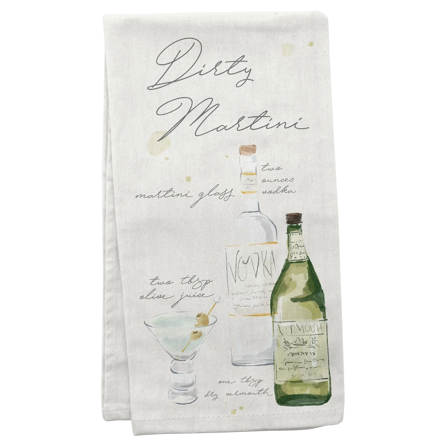 Bar Towel Dirty Martini