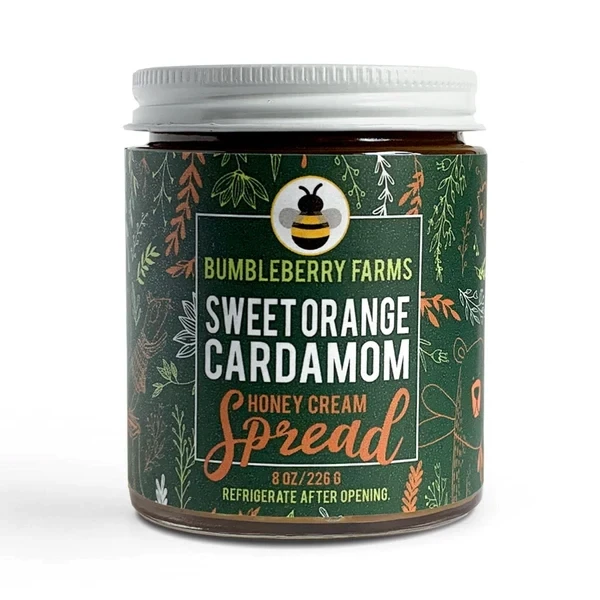 Honey Sweet Orange Cardamom Cream Spread