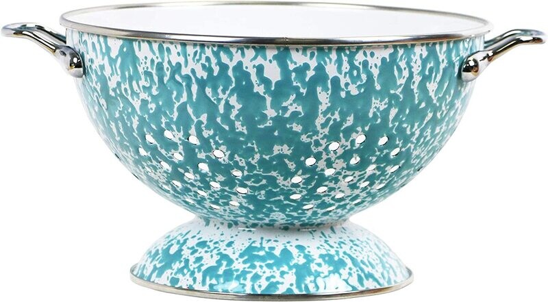 Colander Turquoise Fleck 3qt