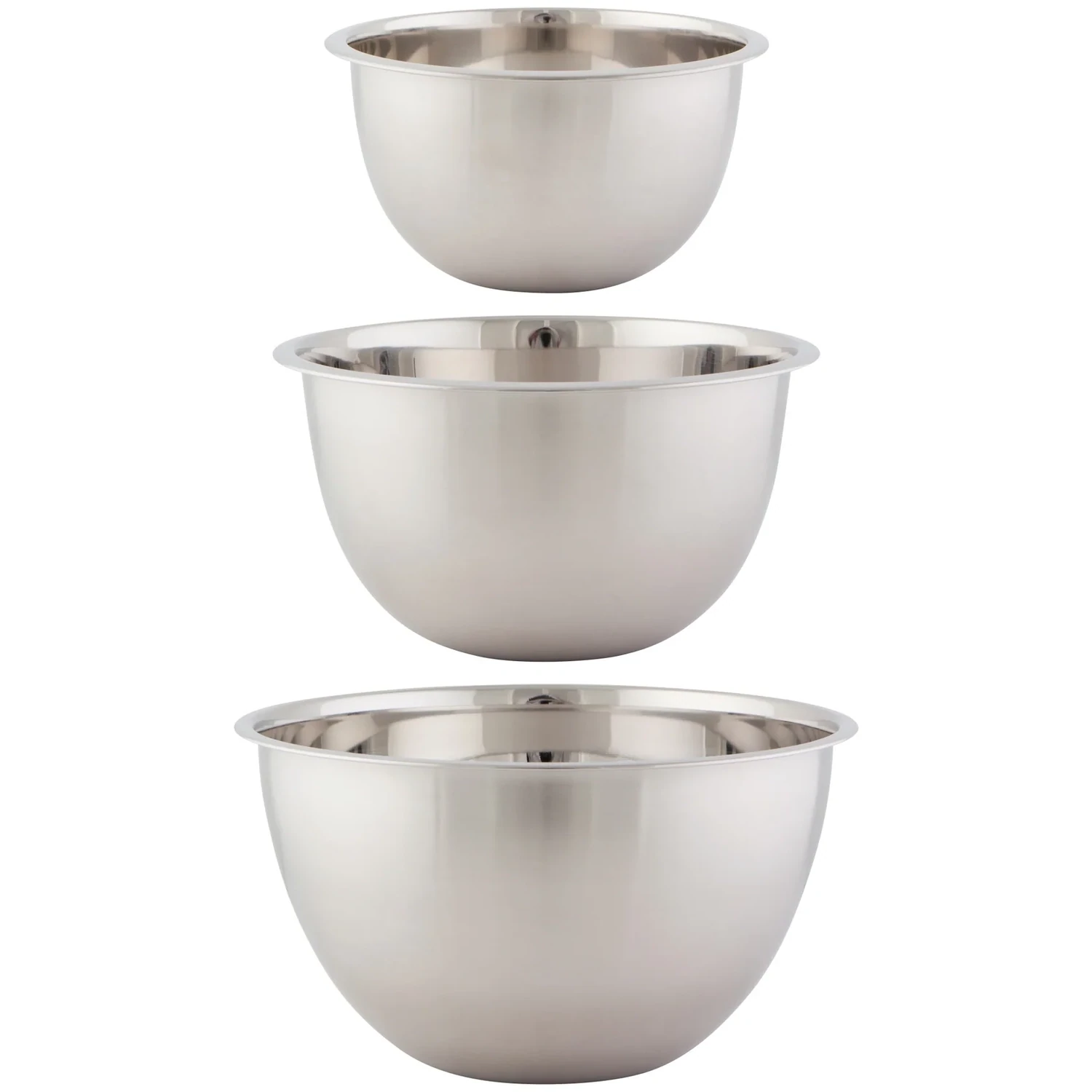 Mixing Bowl Set Matte Silver