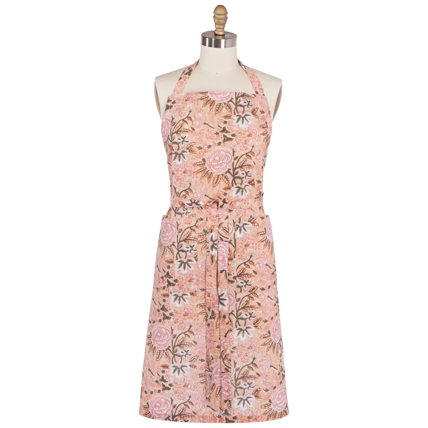 Apron Block Print Blossom