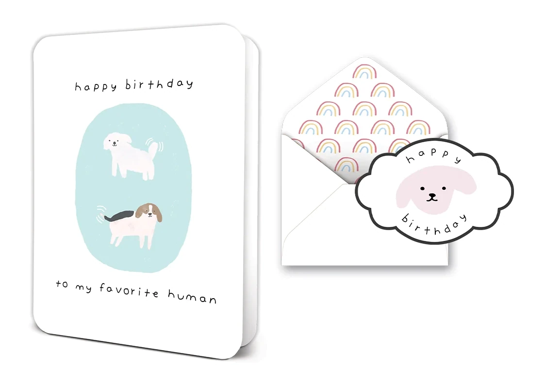 Card Happy Birthday Favorite Human Dog