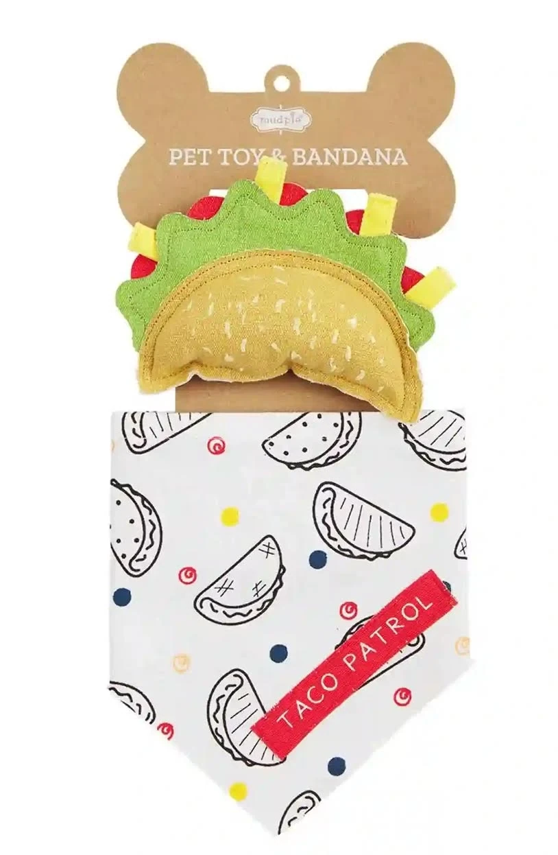 Pet Bandana Set Toy, Style: Taco