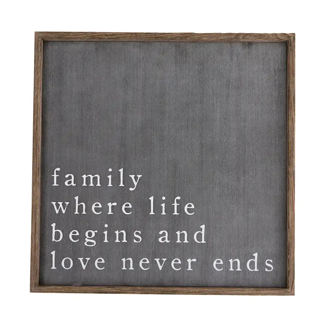 Plaque Family Black