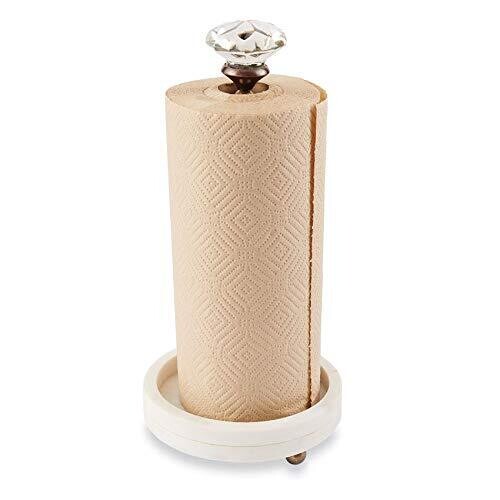 Door Knob Marble Paper Towel Holder