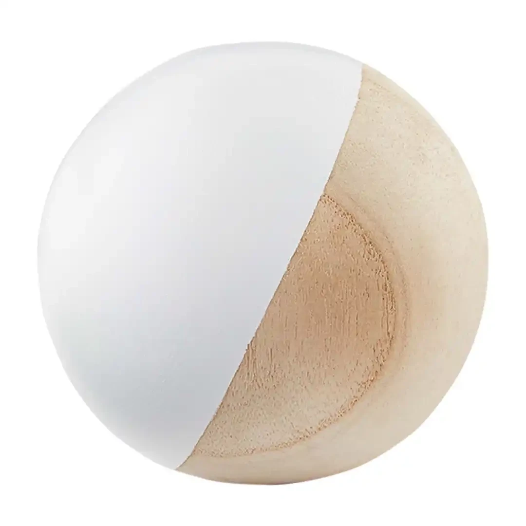 Paulownia Wood Ball White/Natural