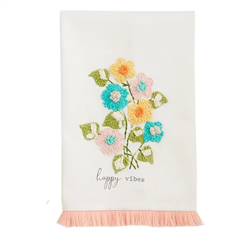 Towel Happy Vibes Floral