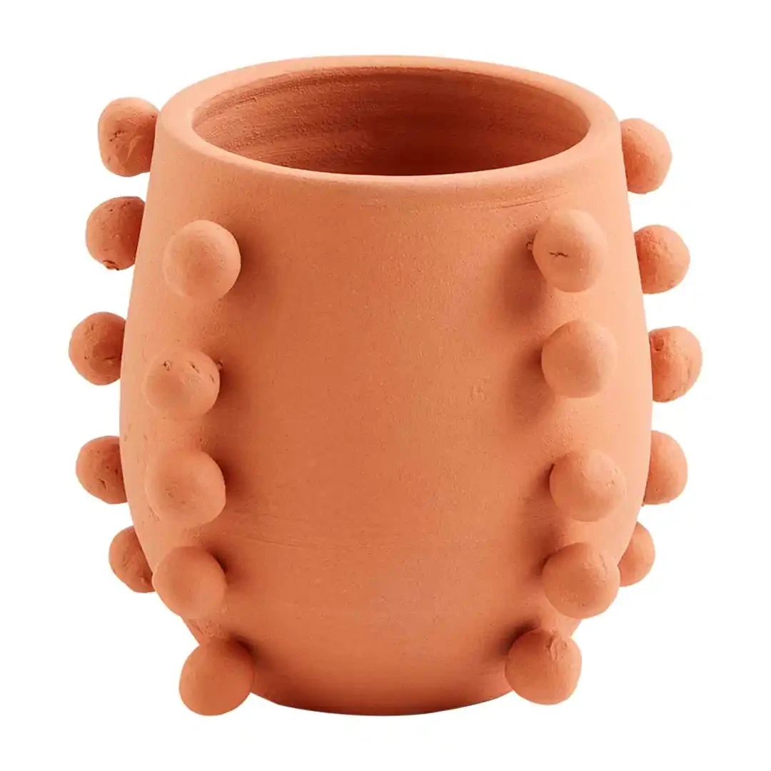 Vase Terracotta Bead Sm