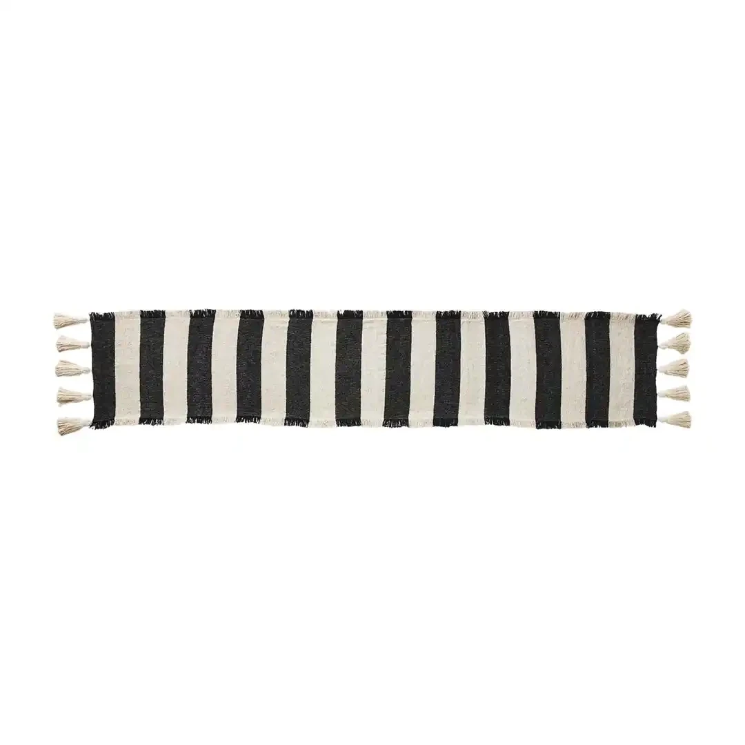 Table Runner | Black Stripe Ponchaa