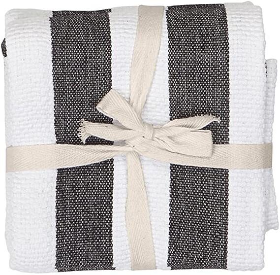 Towel Industrial Stripe Black
