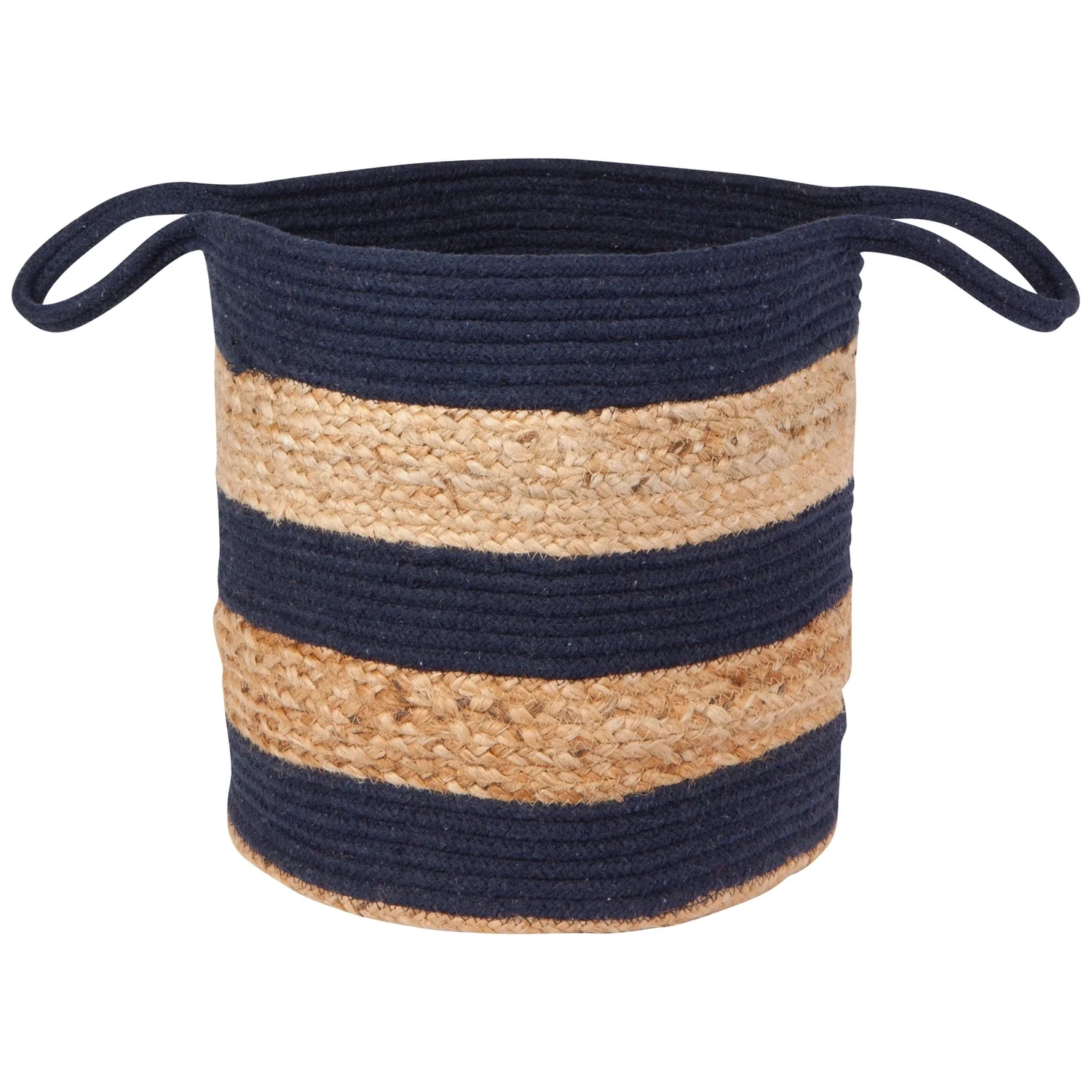 Basket Jute Lg Tier Midnight