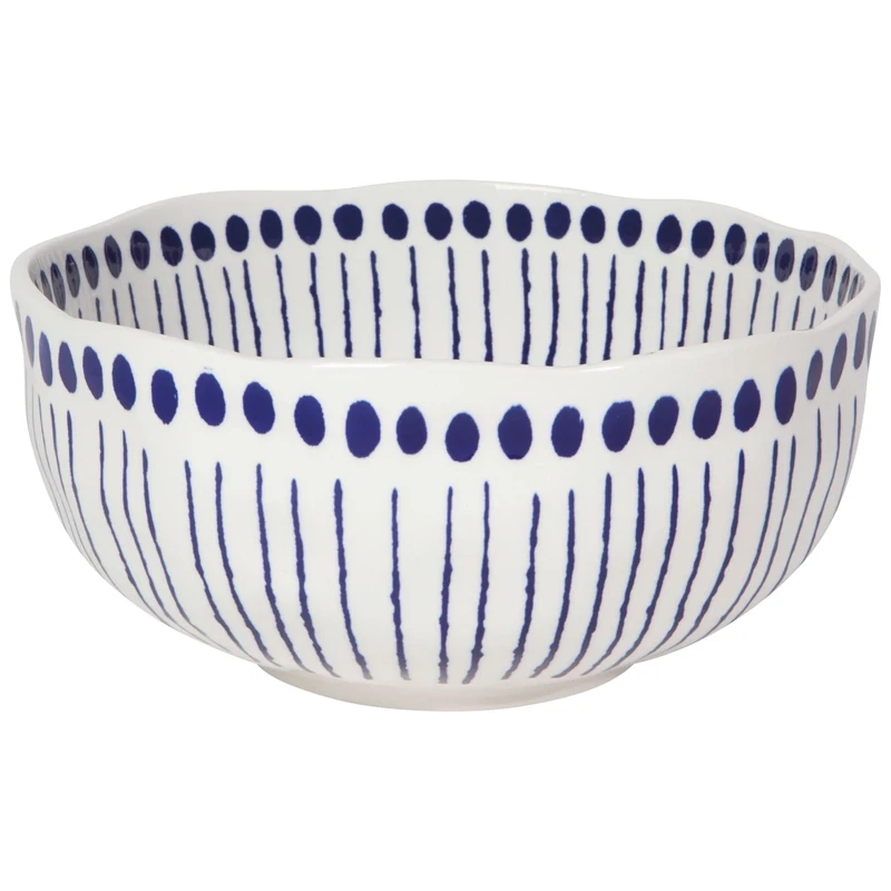 Mix Bowl Stamped Blue Sprout Md
