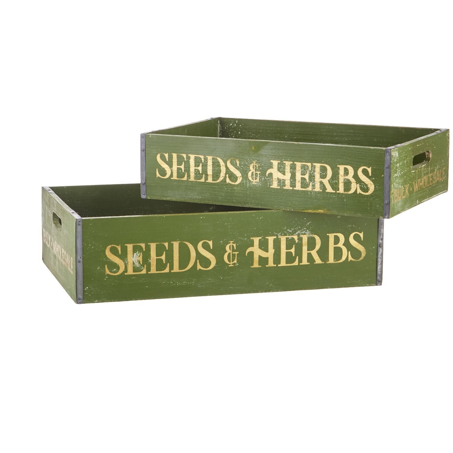 Plant Seeds And Herbs Crate Lg