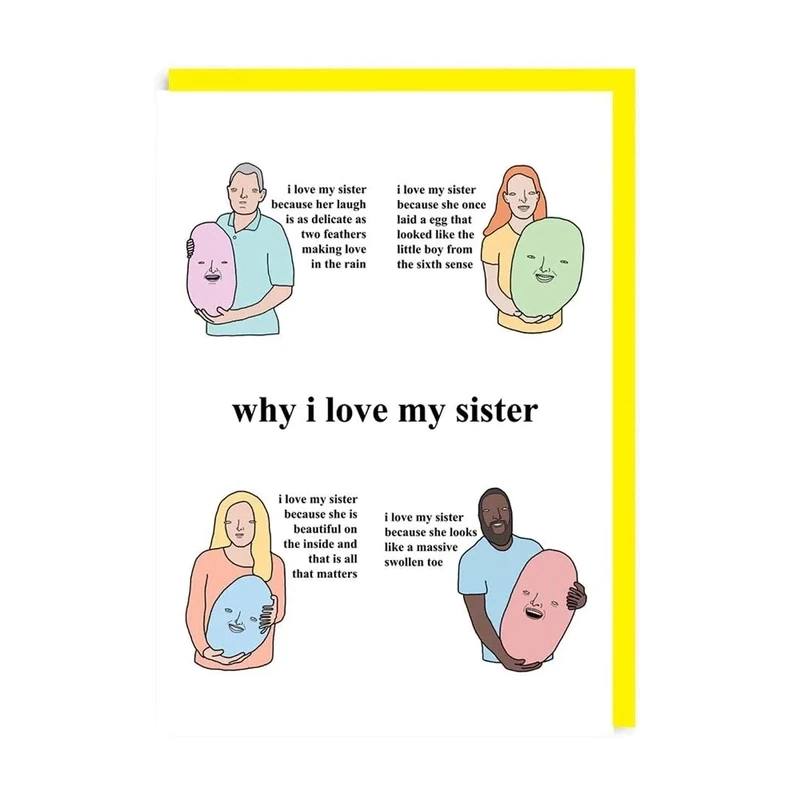 Card Why I Love My Sister