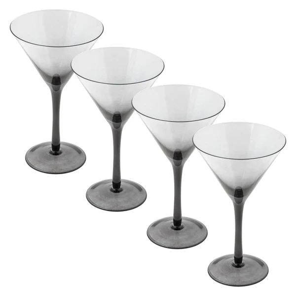 Bar Mid Century Martina Glass Gray