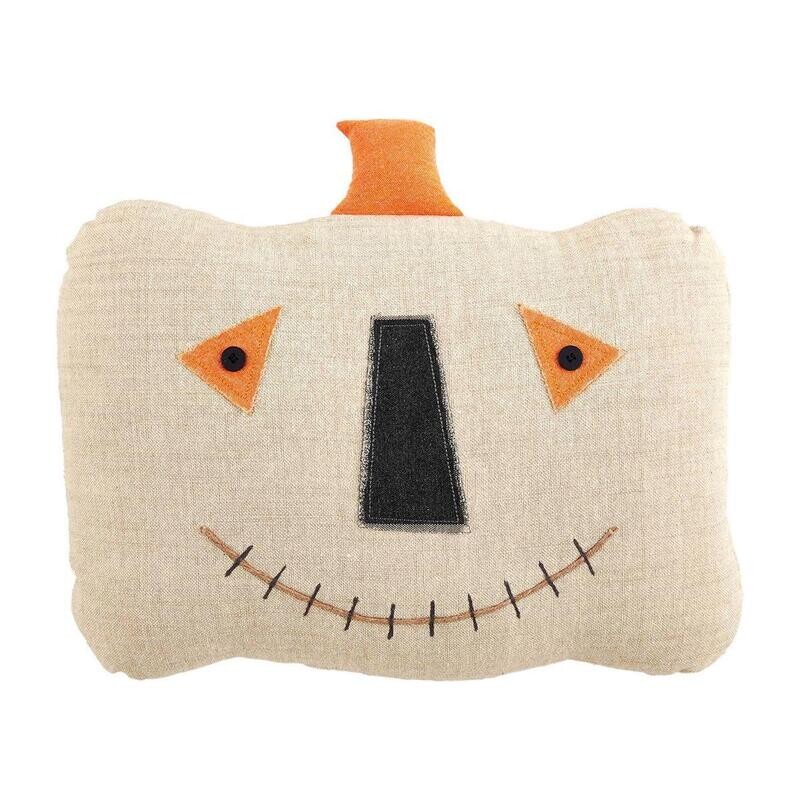 Fall HWN Pillow Pumpkin Chambray