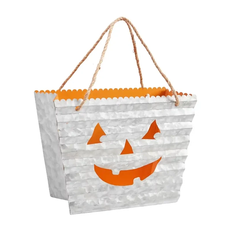 Fall HWN Halloween Bag Lantern Silver
