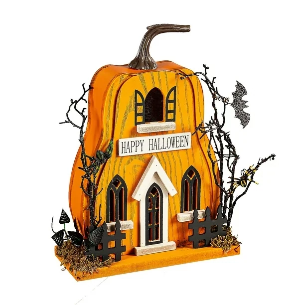 Fall HWN Led Haunted Pumpkin House