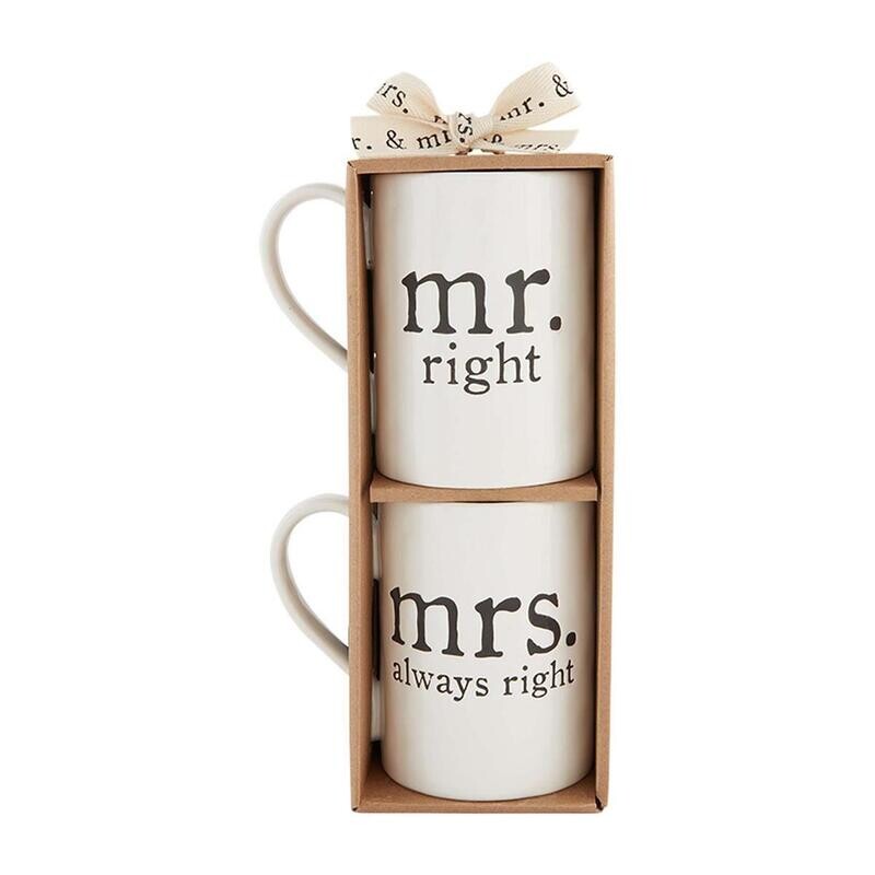 Wedding Mr N Mrs Right Mugs